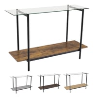 كونسول خشب مع قزاز 120 سم عدة ألوان