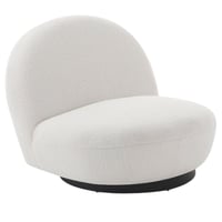 كرسي بوكليه عصري لون أبيض