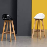 طقم 2 كراسي بار جلد عدة الوان