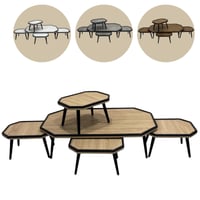 طقم طاولات ارضية عدة الوان