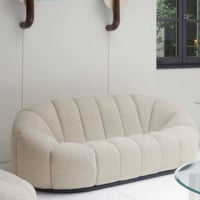 كنبة بوكليه لون أبيض