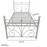 سرير لون ابيض 90و120 سم