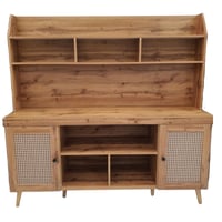 دولاب بوفيه خشبي فاتح عدة مقاسات