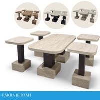طقم طاولات خشب عدة الوان