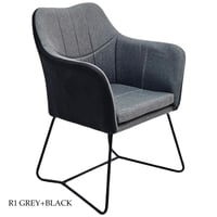 كرسي قماش مع جلد عدة ألوان