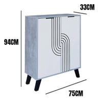 خزانة أحذية بابين عدة الوان