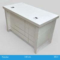 طاولة مكتب لون ابيض مقاس 100و120و140 سم