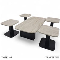 طقم طاولات خشب ارضي عدة الوان