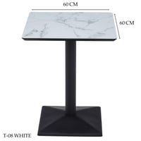 طاوله كوفي 60و70 سم لون ابيض