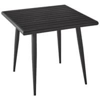 طاولة بتصميم مربع لون أسود مقاس 70 و80 سم