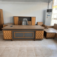 طقم مكاتب مدراء فخم جلد 240سم