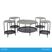 طقم طاولات وسط مودرن لون رمادي