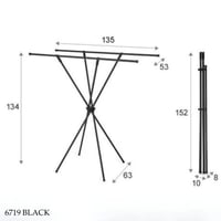 علاقة تنشيف ملابس متنقلة عدة ألوان