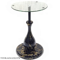 طاولة خدمة زجاج عدة ألوان