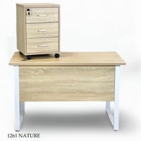 مكتب 120و140و160 سم مع أدراج عدة الوان