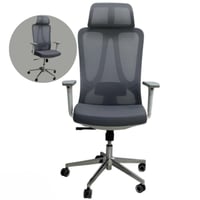 كرسي مكتب دوار رمادي