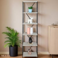 رف خشب عدة أرفف والوان