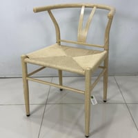 طقم 2 كراسي بوهيمي لون خشبي فاتح