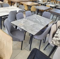 طقم طاولات طعام رخام 6و4كراسي عدة الوان