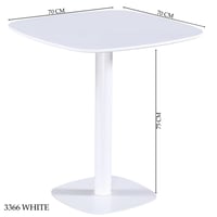 طاولة خشب عدة مقاسات ابيض