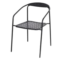 طقم 4 كراسي خارجية لون أسود