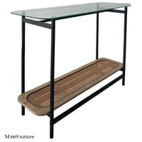 مدخل راتان وزجاج عدة ألوان