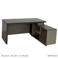 مكتب 140و160 سم لون خشبي