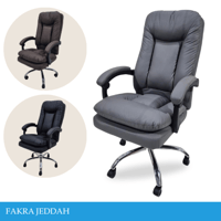 طقم 2كرسي مكتب جلد عدة الوان