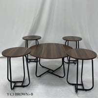 طقم طاولات تقديم 4أو6 طاولات عدة الوان