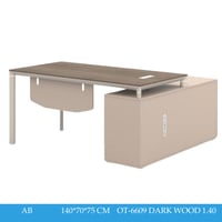 مكتب وسكرتارية مقاس 140و160و180 سم عدة ألوان