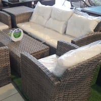 طقم خيزران 7 أشخاص و2 صندوق