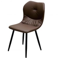 طقم 4كرسي جلد لون كوفي