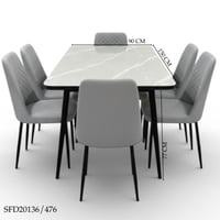 طقم طاولة طعام رخام 4و6 كراسي