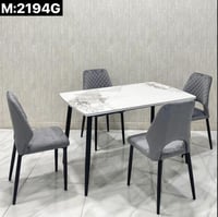 طقم طاولة طعام بورسلان 4و6و8 كراسي عدة ألوان