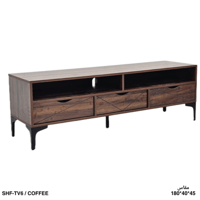 طاولة تلفزيون 140و160و180 سم لون كوفي