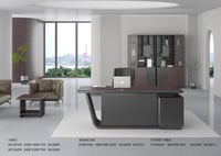 مكتب مدراء مودرن 200 سم بني