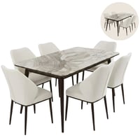طقم طاولة طعام رخام 4و6 كراسي
