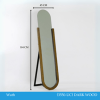 مرايا أرضية لون خشبي غامق