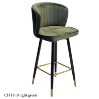 كرسي بار مخمل عدة ألوان