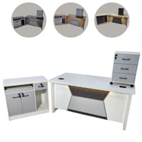 طقم مكتب فاخر مع سكرتارية 140و160 سم