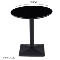 طاوله كوفي 60و70 سم لون اسود