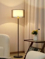 اضاءة طويلة لون أسود ورمادي