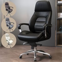 كرسي مكتب جلد فاخر عدة ألوان