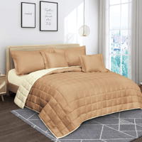 طقم مفارش مضغوط 6 قطعه عدة ألوان