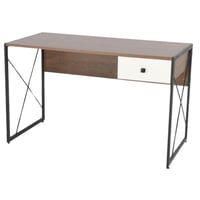 مكتب خشبي غامق مقاس 120 سم