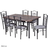 طقم طاولات طعام 4و6 كراسي عدة ألوان