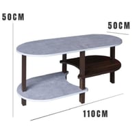 طاولة دورين رمادي وبني