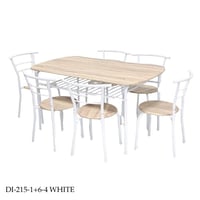 طقم طاولات طعام 4و6كراسي خشب عدة ألوان