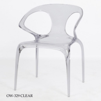 كرسي اكريلك شفاف عدة الوان عصري
