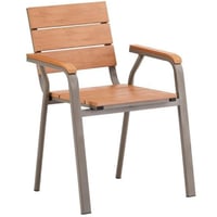 كرسي لون خشبي